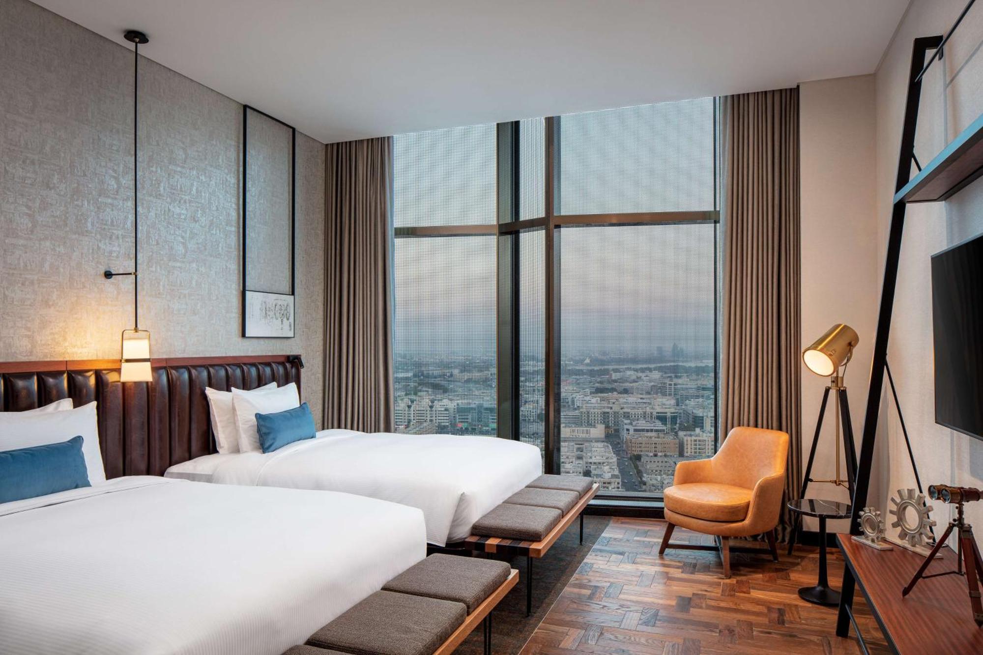 فندق ووحدات دبل تري من هيلتون دبي إم سكوير المظهر الخارجي الصورة Deluxe Twin Room