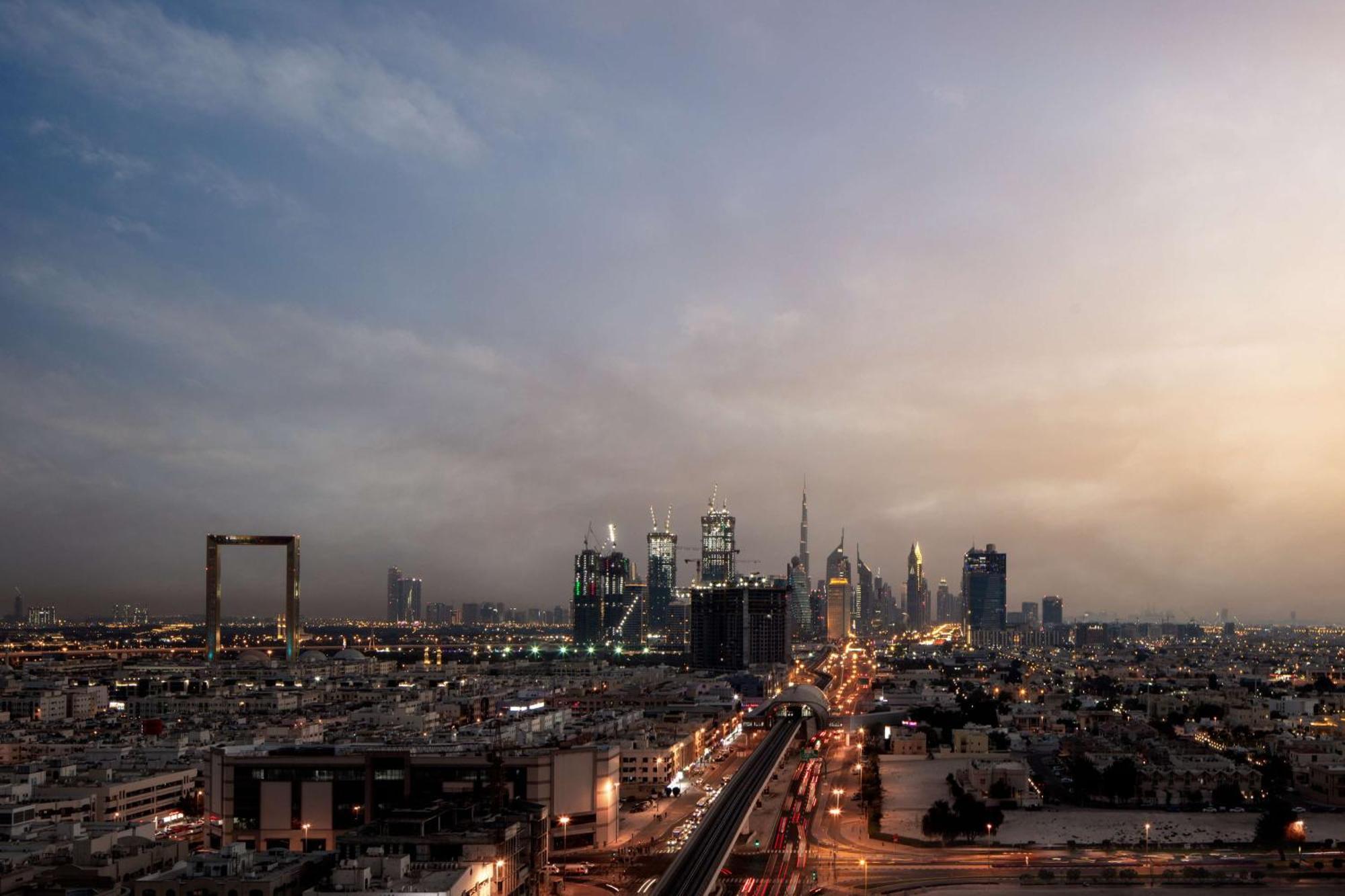 فندق ووحدات دبل تري من هيلتون دبي إم سكوير المظهر الخارجي الصورة Riyadh skyline
